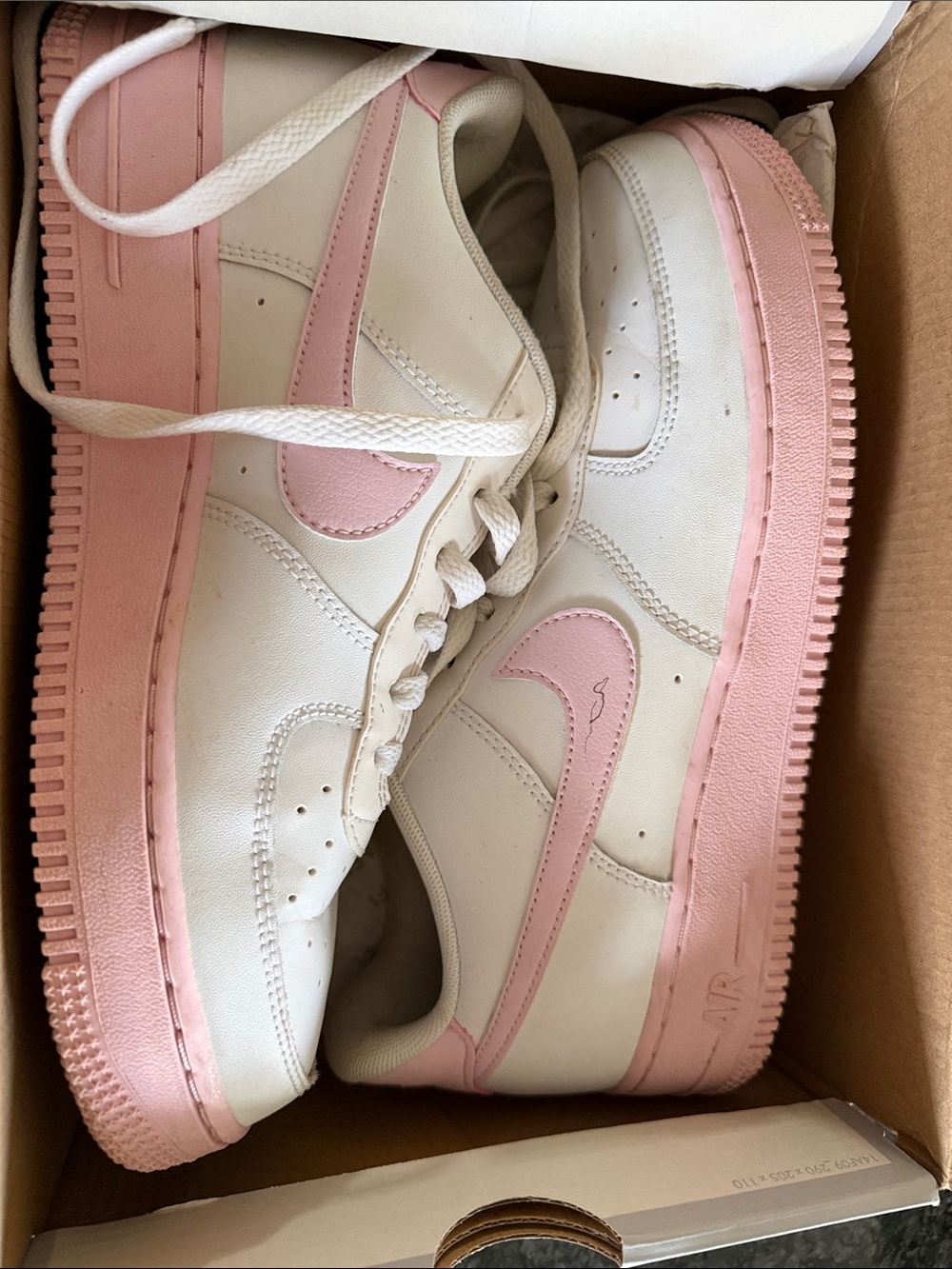 Air Force 1 (GS) Nike Low-Top Sneakers White and Pink